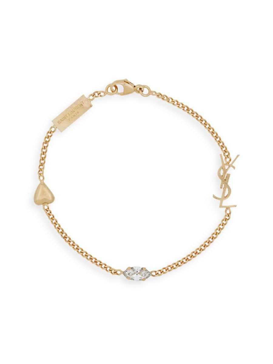 Opyum Heart Charm Bracelet In Metal | Saks Fifth Avenue