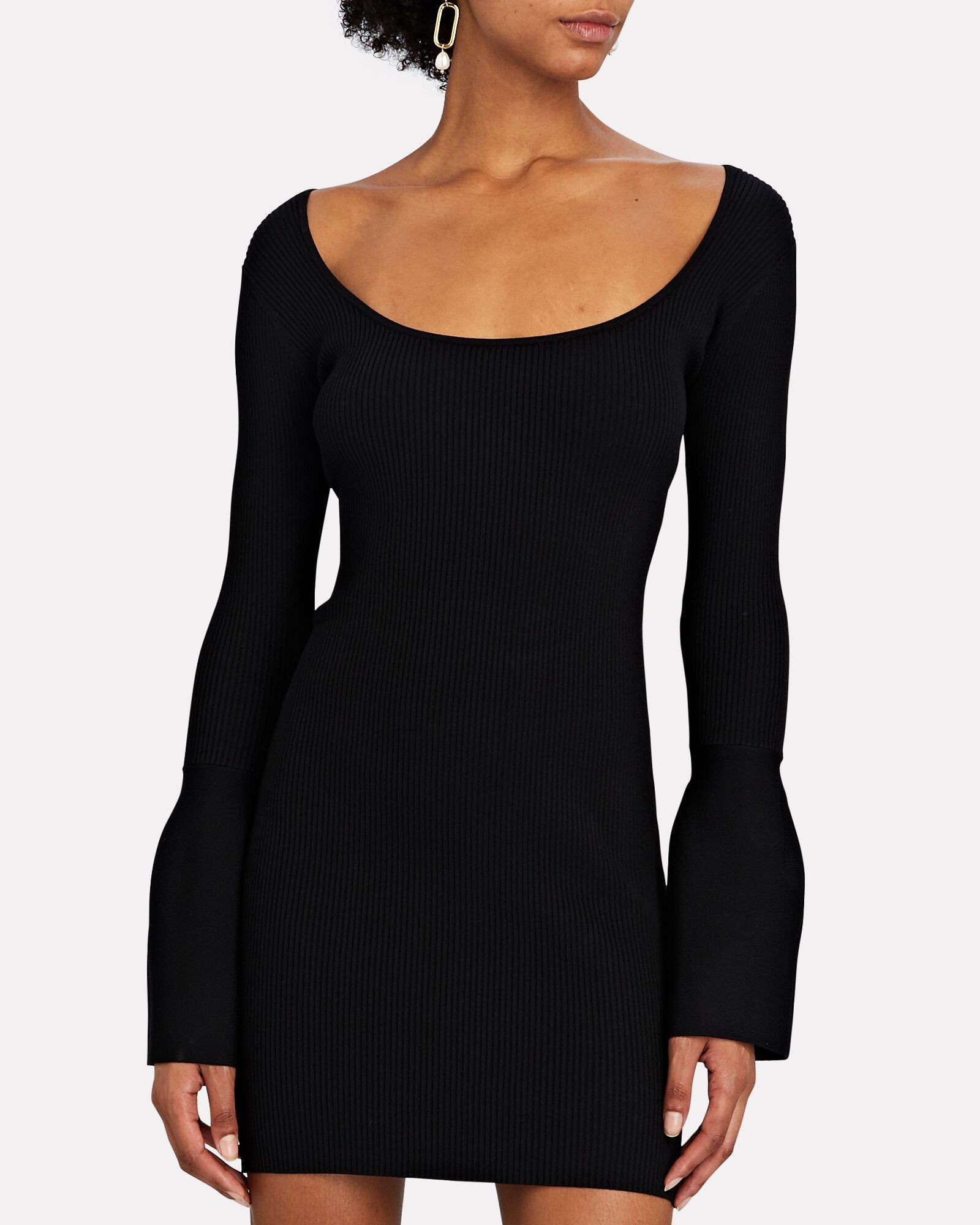 Terza Tie-Back Rib Knit Mini Dress | INTERMIX