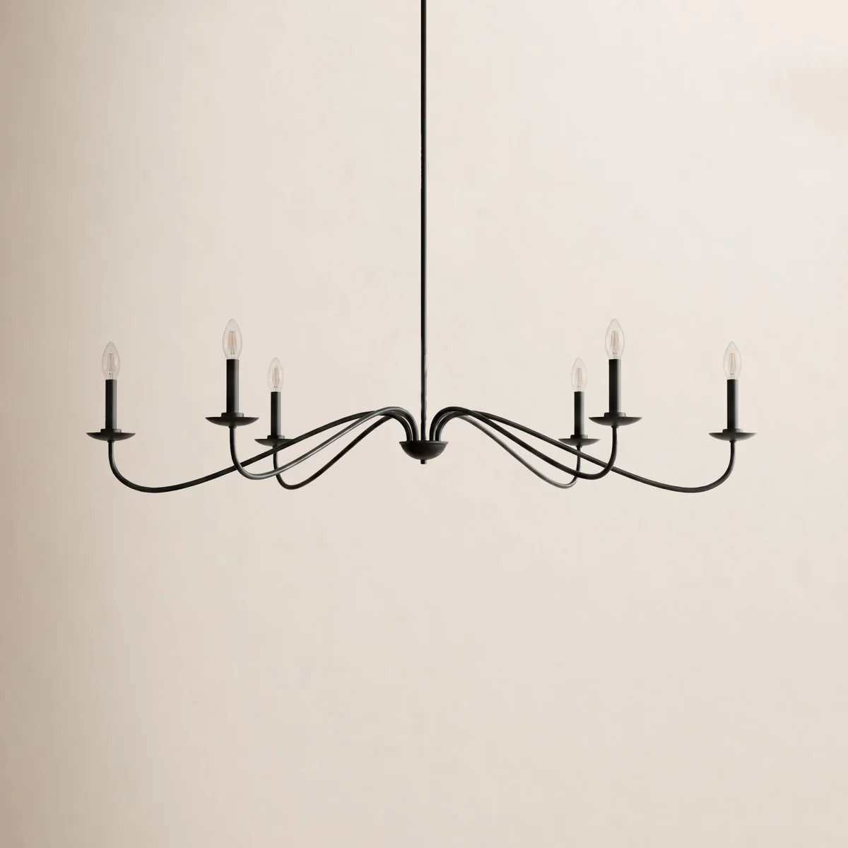 Zoyla 6-Light Chandelier in Matte Black | Wayfair North America
