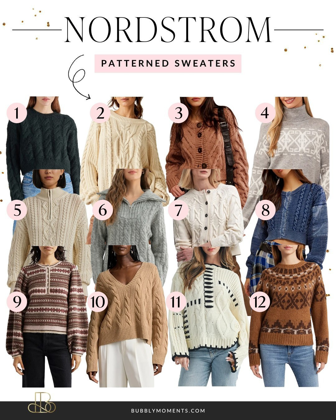 🧥✨ Sweater Weather is Here, and I’m Obsessed! ✨🧥 Elevate your fall wardrobe with these stunning patterned sweaters from Nordstrom that are perfect for layering and staying cozy. Whether you're looking for bold prints or subtle textures, there's a style for everyone.🌟 These versatile pieces can take you from a casual brunch to a night out, making them a must-have for your closet. Pair them with your favorite jeans, chic boots, or even a skirt for a stylish yet comfortable look. Plus, they make great gifts for your fashion-forward friends!🛒 Click the links to shop these trendy sweaters and embrace the fall vibes in style! #LTKStyleTip #LTKSeasonal #LTKFindsUnder100 #NordstromFinds #SweaterWeather #FallFashion #OOTD #PatternedSweaters #CozyStyle #FashionInspo #ShopMyStyle #AmazonFashion #FashionTrends #InstaFashion #WardrobeEssentials #ChicStyle #FallWardrobe

