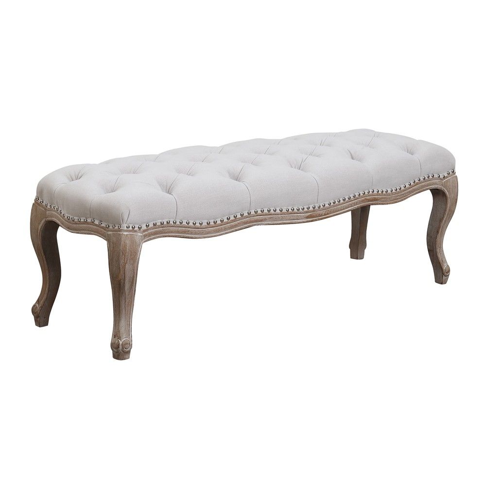 Regal Tufted Bench Taupe - Picket House Furnishings, Brown | Target