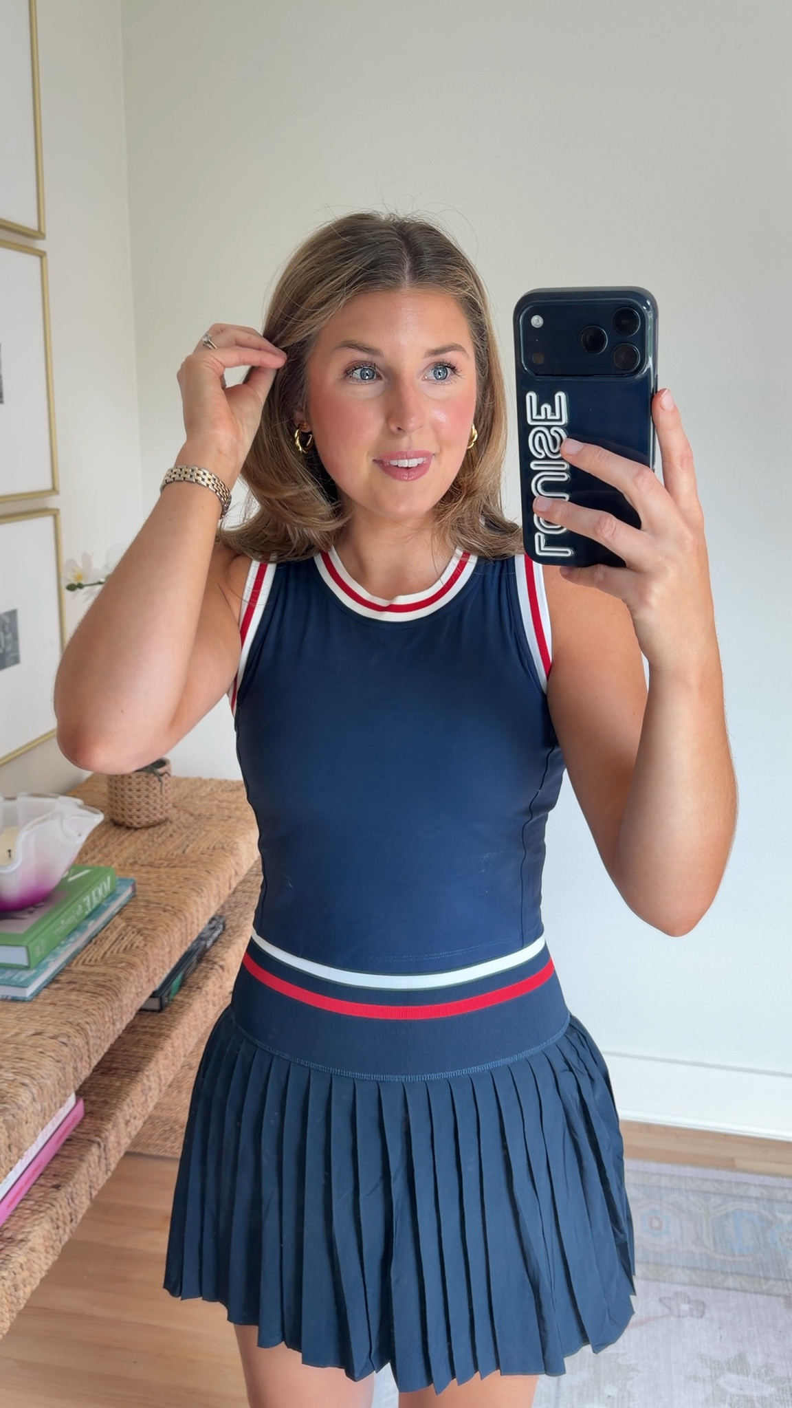 Cute top and skort set for summer! Wearing a S