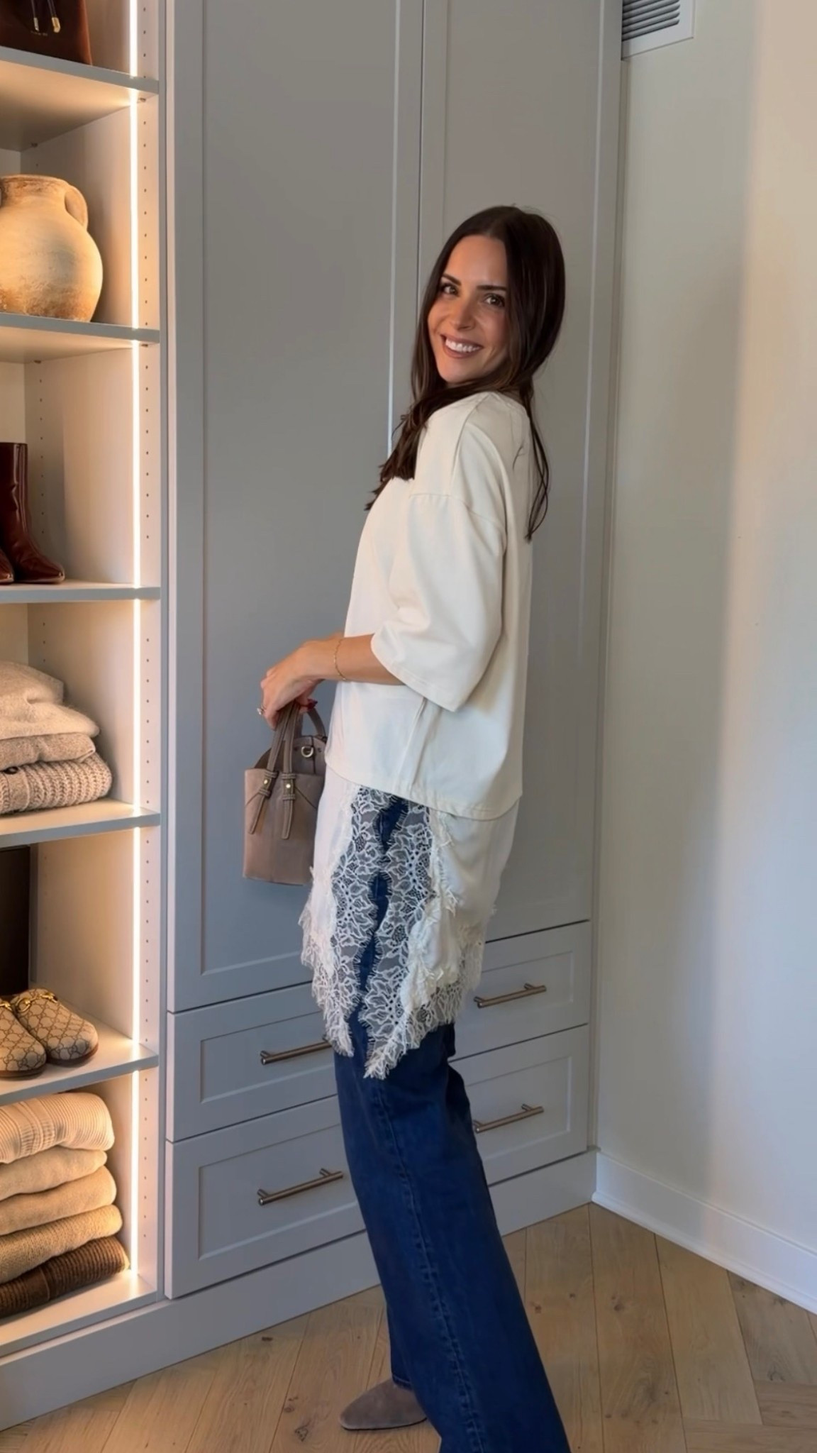 Layered lace tee: size S (oversized fit) 
Jeans: tts (27) 
Booties: size up, run small 

Zara new arrivals / Zara try on 

#LTKTall #LTKootd