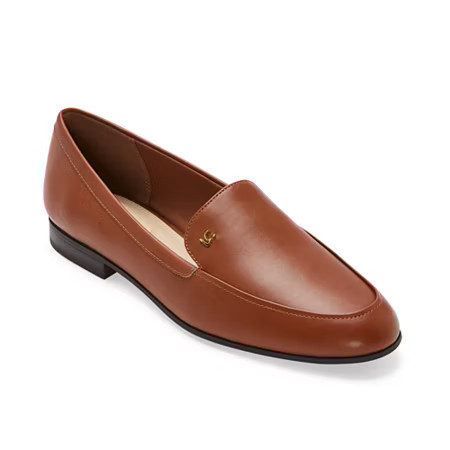 Liz Claiborne Zaria Womens Moc Closed Toe Loafers, 8 1/2 Wide, Brown | JCPenney