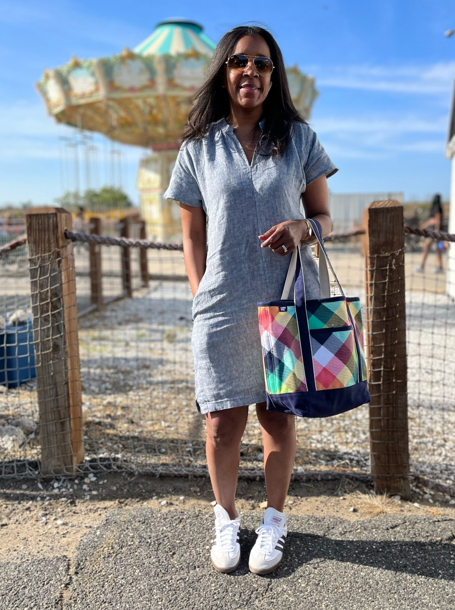 Peasant linen dress madras check beach tote adidas samba #linen #dresses 

#LTKFind #LTKtravel #LTKSeasonal #LTKstyletip