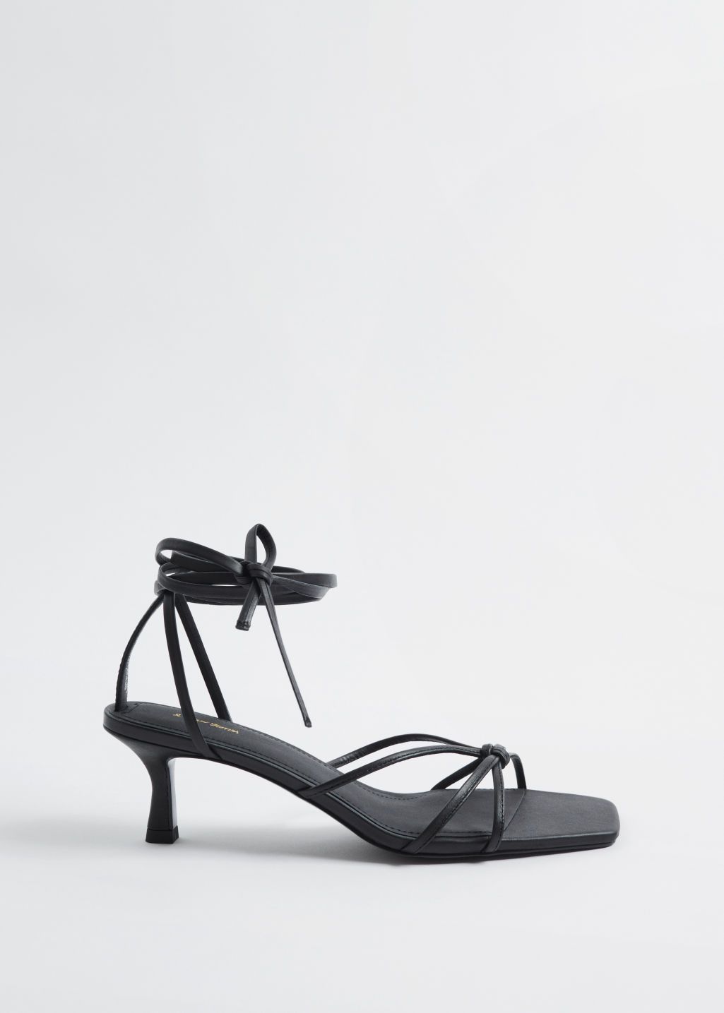 Strappy Kitten Heel Leather Sandals | & Other Stories US