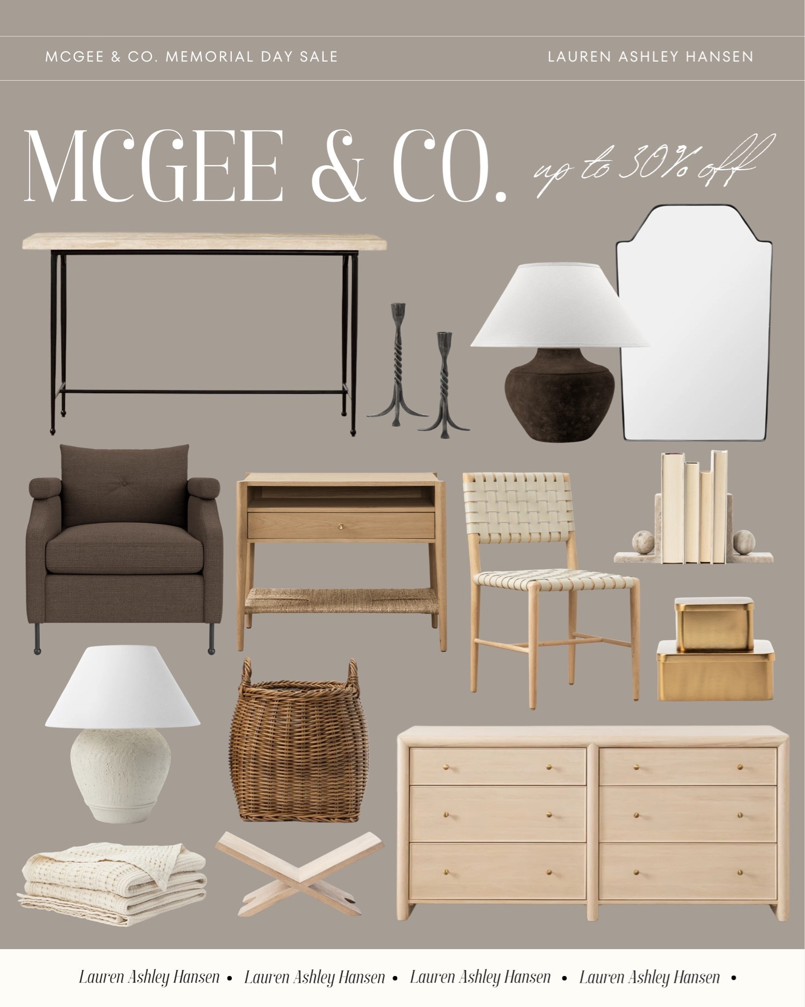 The McGee & Co. Memorial Day sale is live! Up to 30% off across their site on so many beautiful pieces. Furniture, lighting, decor, rugs, and more!

#LTKHome #LTKSaleAlert
