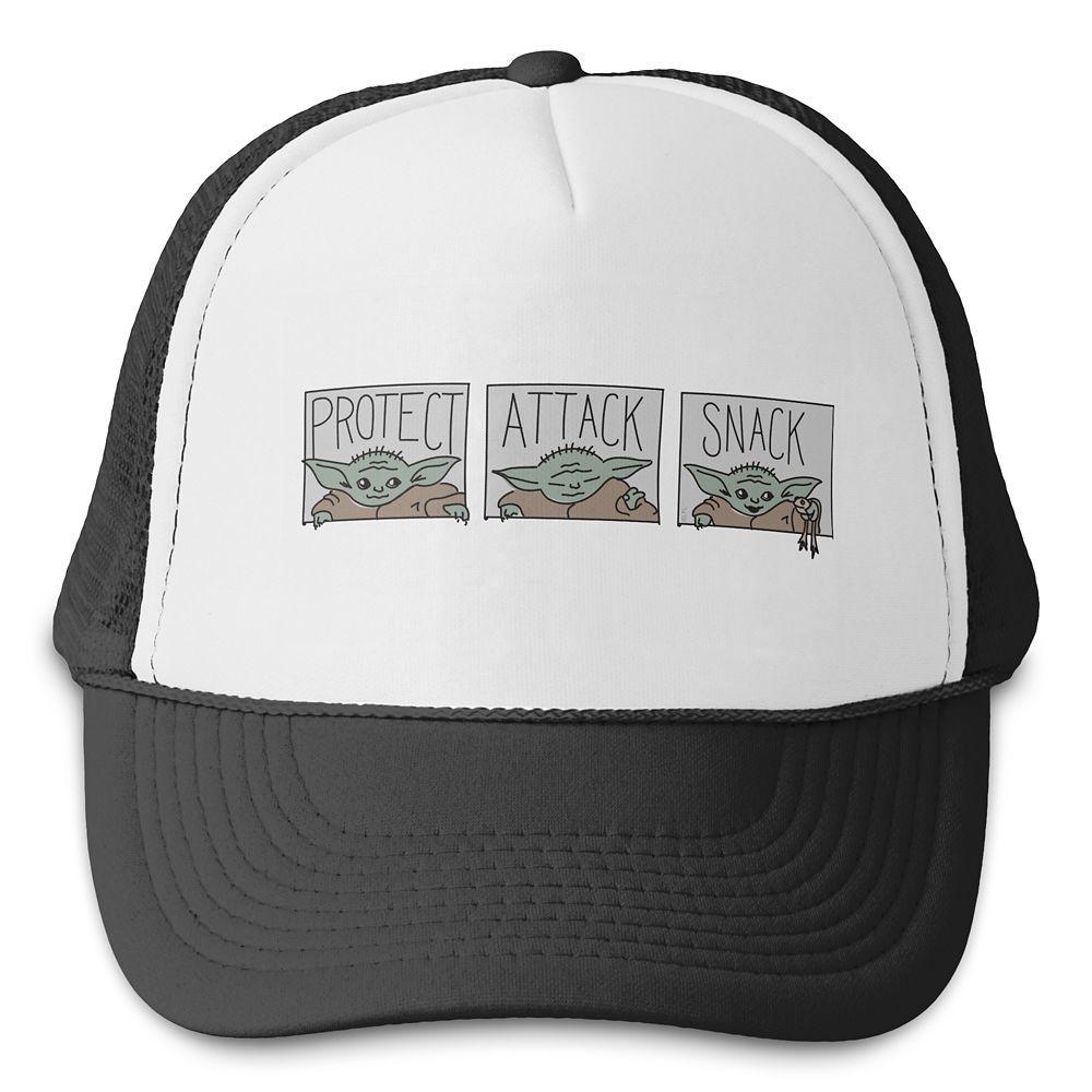 The Child: He Protect He Attack He Snack Trucker Hat – Star Wars: The Mandalorian – Customize... | Disney Store