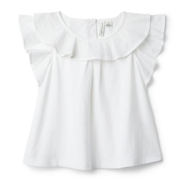 Ruffle Trim Tee | Janie and Jack