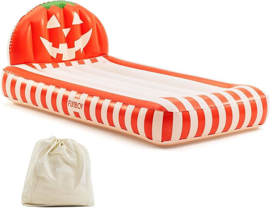 FUNBOY Kids Signature Air Mattress, Pumpkin Halloween Inflatable Sleepover Bed | Amazon (US)