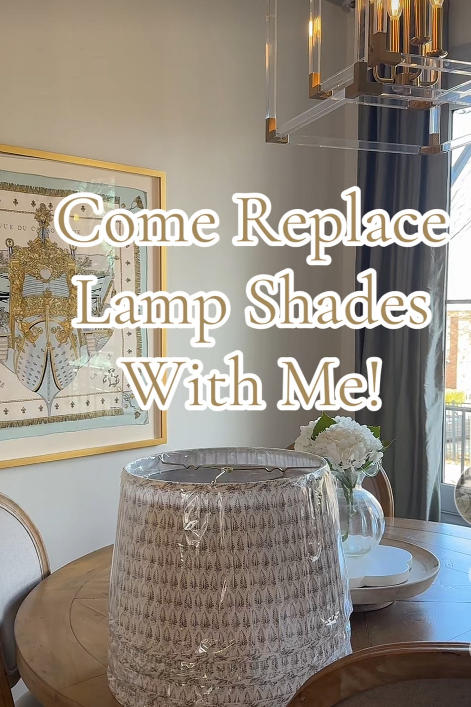 Come replace lamp shades with me! #lampshade #nancymeyersaesthetic #ballarddesigns #traditionalinteriors @ballarddesigns 

#LTKHome #LTKFindsUnder100
