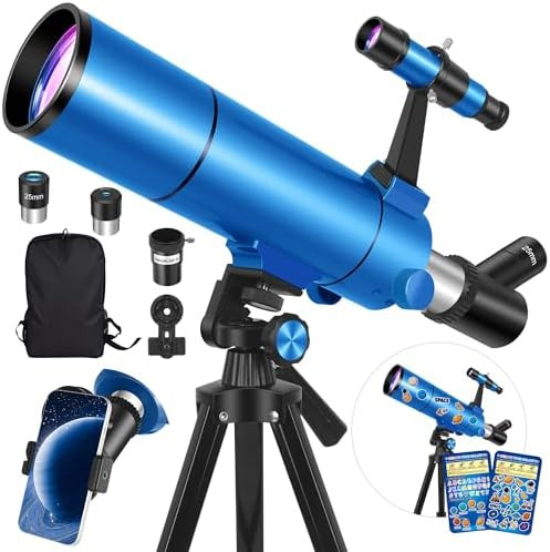 Telescope for Adults & Kids, 80mm Aperture 500mm (20X-150X) Professional Refractor Telescope for ... | Amazon (US)