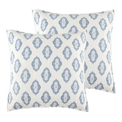 Kasey Blue Euro Shams Set of 2 - Levtex Home | Target