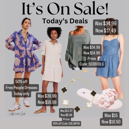 Todays deals!
Summer outfit
Summer dress
Free people sale
Sandals
Summer sweaterr

#LTKFindsUnder50 #LTKSaleAlert #LTKStyleTip