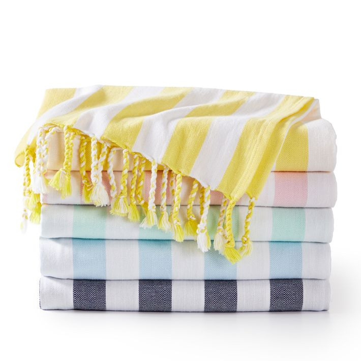 Cabana Stripe Lightweight Turkish Towel | Mark and Graham