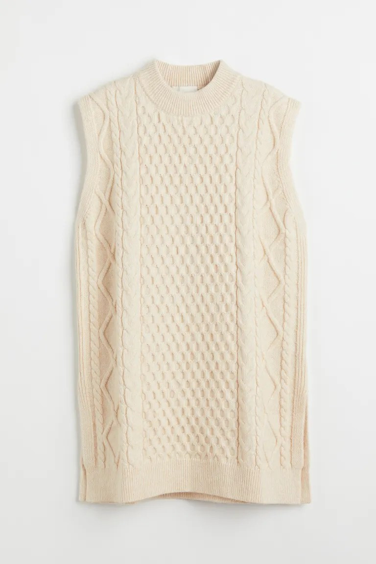 Cable-knit Sweater Vest | H&M (US + CA)