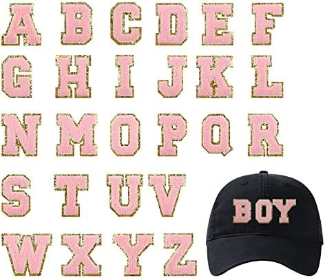 SAVITA 26pcs Letters Patches, Iron On & Sew On A-Z Alphabet Letter Decorative Patches for Repairi... | Amazon (CA)