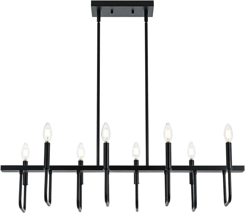 Rectangular Dining Room Light Fixtures Over Table, Modern Farmhouse Chandeliers for Dining Room, ... | Amazon (US)