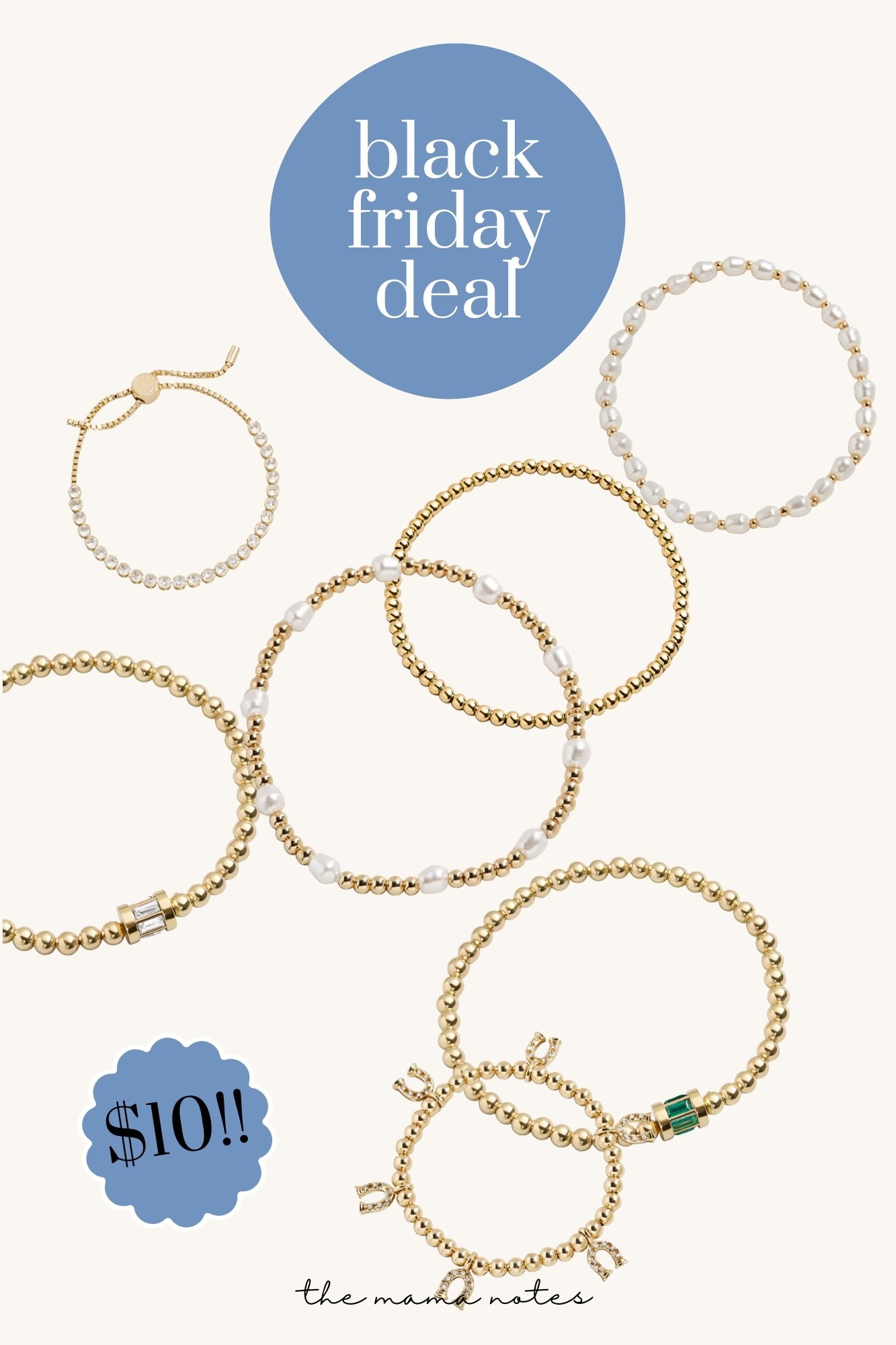 $10 stacking bracelets for Black Friday from Bauble Bar !