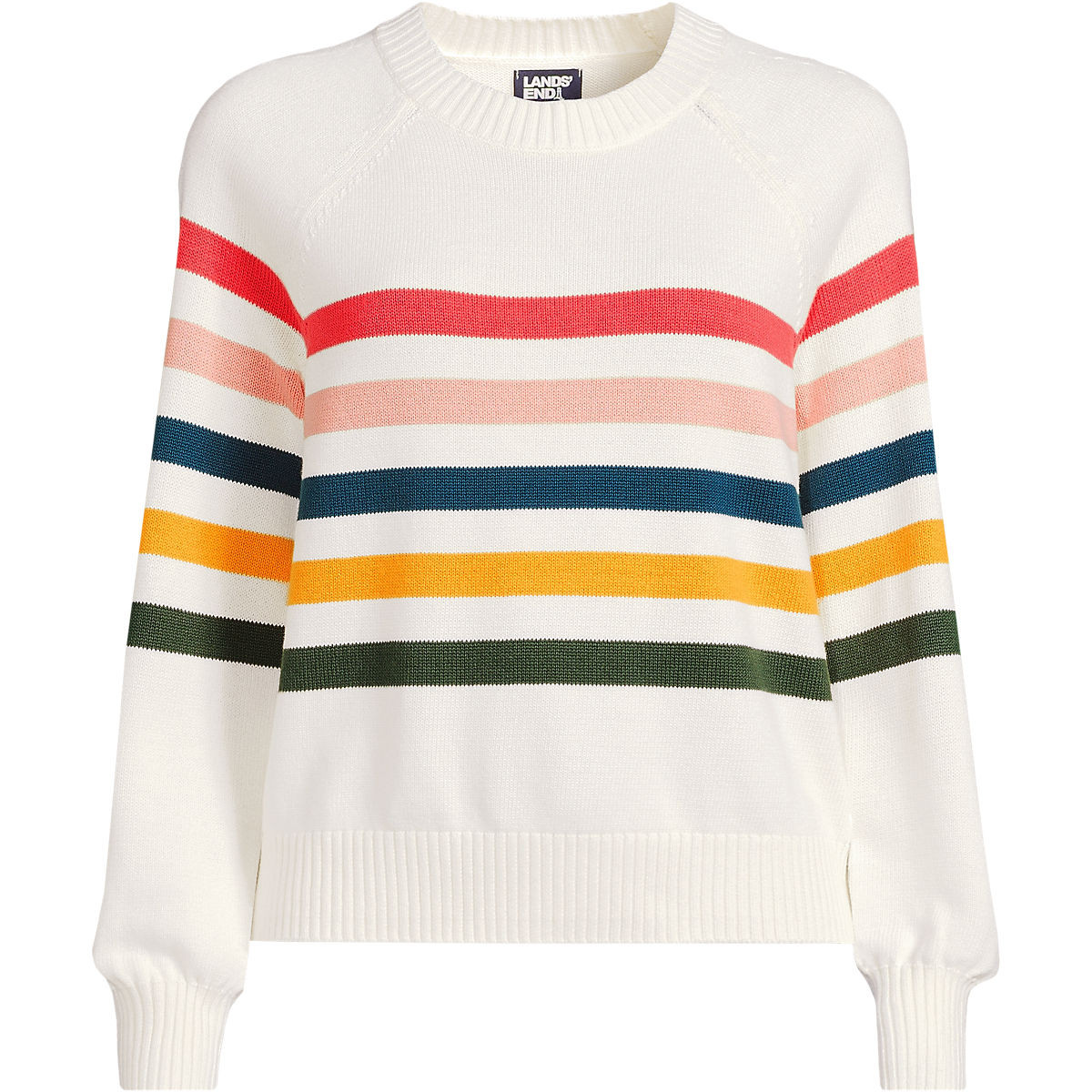 Women's Drifter Raglan Sleeve Easy Fit Sweater | Lands' End (US)