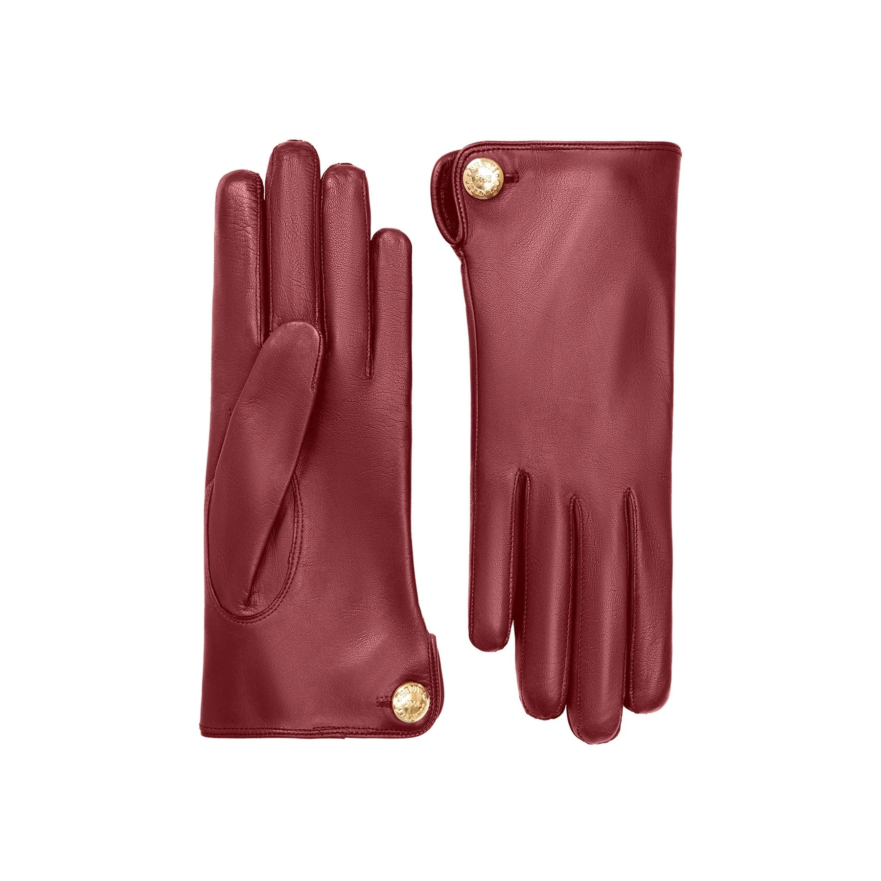 Françoise | Leather Glove with a Button Cuff Link | Cornelia James