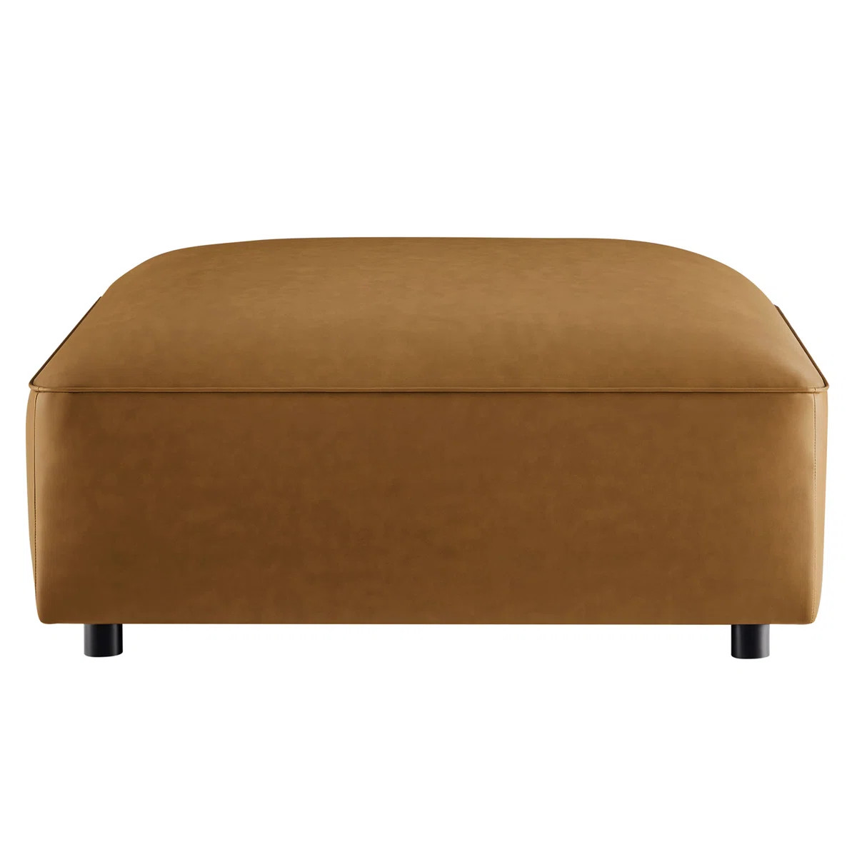 Auren Upholstered Vegan Leather Ottoman | Wayfair North America