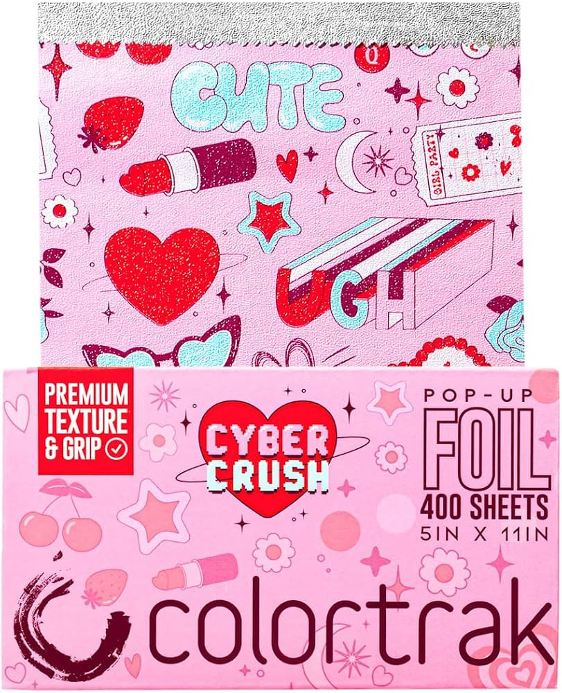 Colortrak Cyber Crush Pop-up Foil W/Dispenser (400 Count), Pre-cut Sheets, Non-Slip Embossed Text... | Amazon (US)