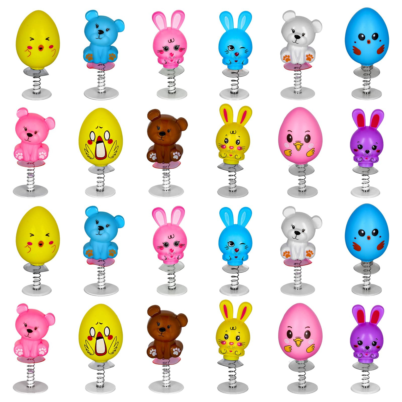 MGparty 24Pcs Easter Jumping Popper Toys Easter Basket Fillers Gifts Party Favors Supplies Stocki... | Amazon (US)