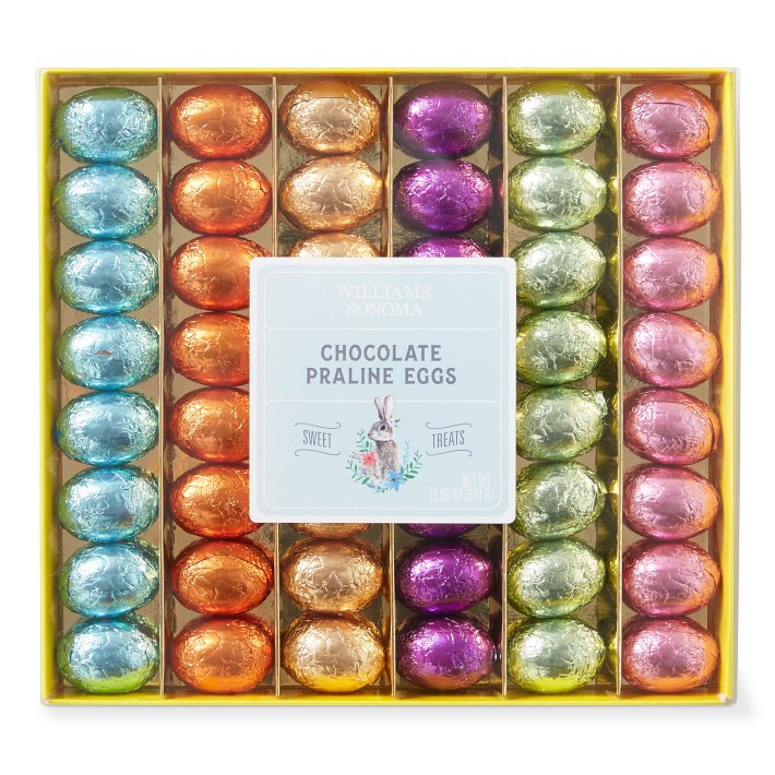 Williams Sonoma Chocolate Praline Rainbow Foiled Eggs | Williams-Sonoma