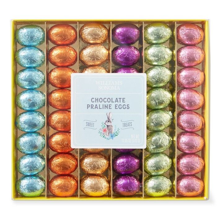 Williams Sonoma Chocolate Praline Rainbow Foiled Eggs | Williams-Sonoma