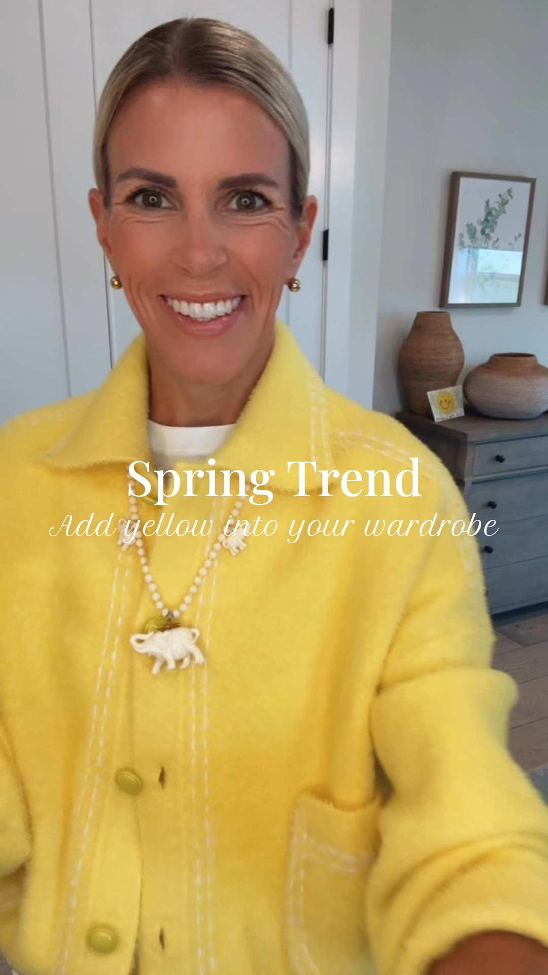 Yellow is in full effect this season and this little sweater jacket is at the top of my list! 🤍💛. I love yellow and white, it screams warmth. This polished white denim paired with this sensational sweater jacket is such an easy grab and go!! 

#LTKOver40 #LTKWorkwear #LTKStyleTip