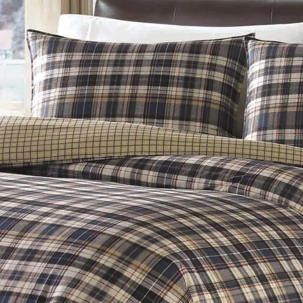 Port Gamble Tartan 100% Cotton 180 TC Reversible Farmhouse / Country Comforter Set | Wayfair North America