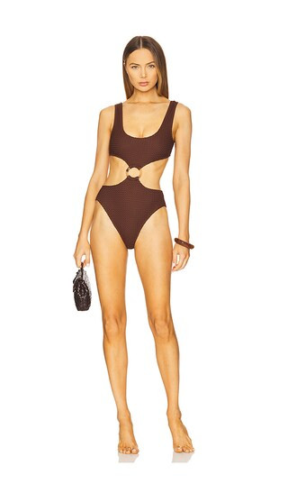 x REVOLVE Ky One Piece Swimsuit in Chocolate | Revolve Clothing (Global)