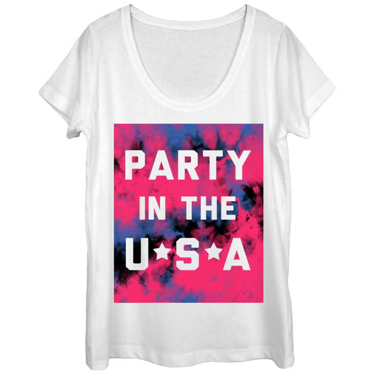 Women's Lost Gods Fourth of July  Party in the USA Scoop Neck | Target