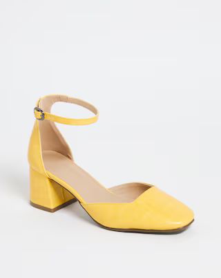 Two Part Block Heel Shoe E Fit | Simply Be (UK)