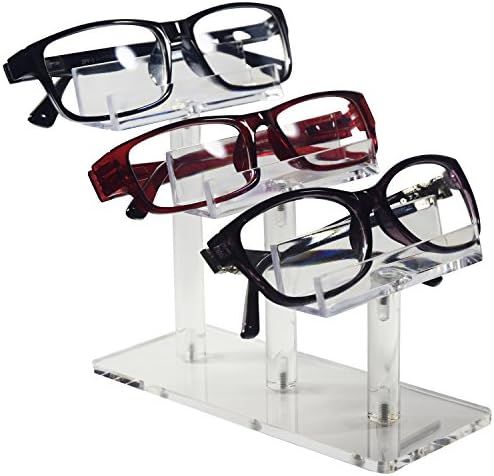 Mooca 3 Tier Acrylic Eyeglasses Frame Stand, Sunglasses Rack, Sunglasses Stand Acrylic Sunglasses... | Amazon (US)