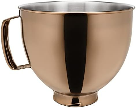 KitchenAid 5 Quart Metallic Finish Stainless Steel Bowl 4.5 Q or 5 Q Tilt-Head Mixer, Radiant Cop... | Amazon (US)