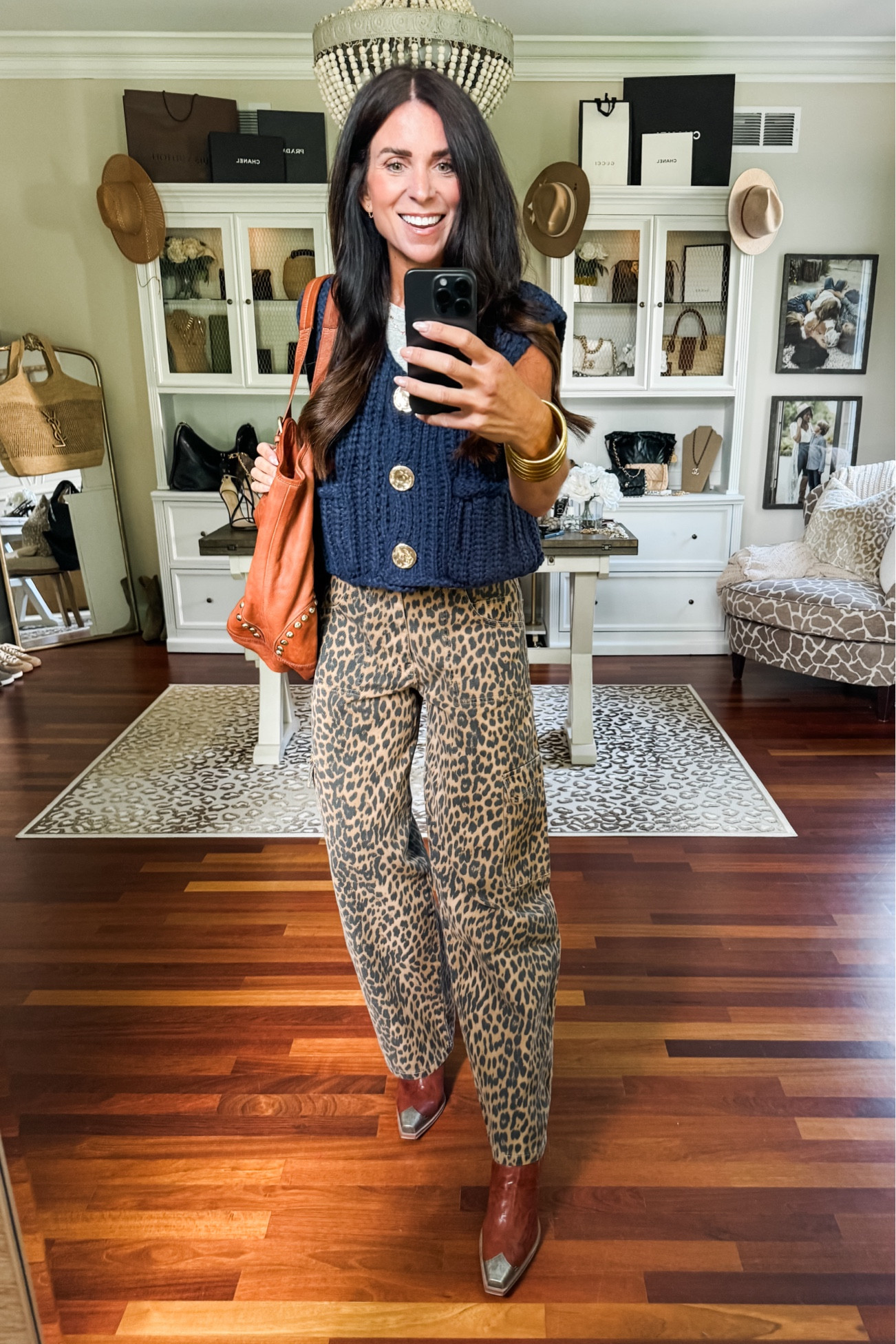 Size small vest
6 jeans 

#LTKSaleAlert #LTKStyleTip #LTKFindsUnder50