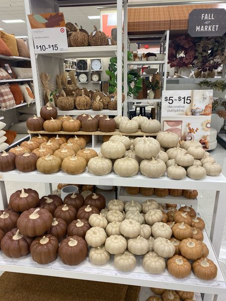 Need monochrome pumpkins for fall decor? Target has your back. These are on sale. 

#LTKSeasonal #LTKhome #LTKSale