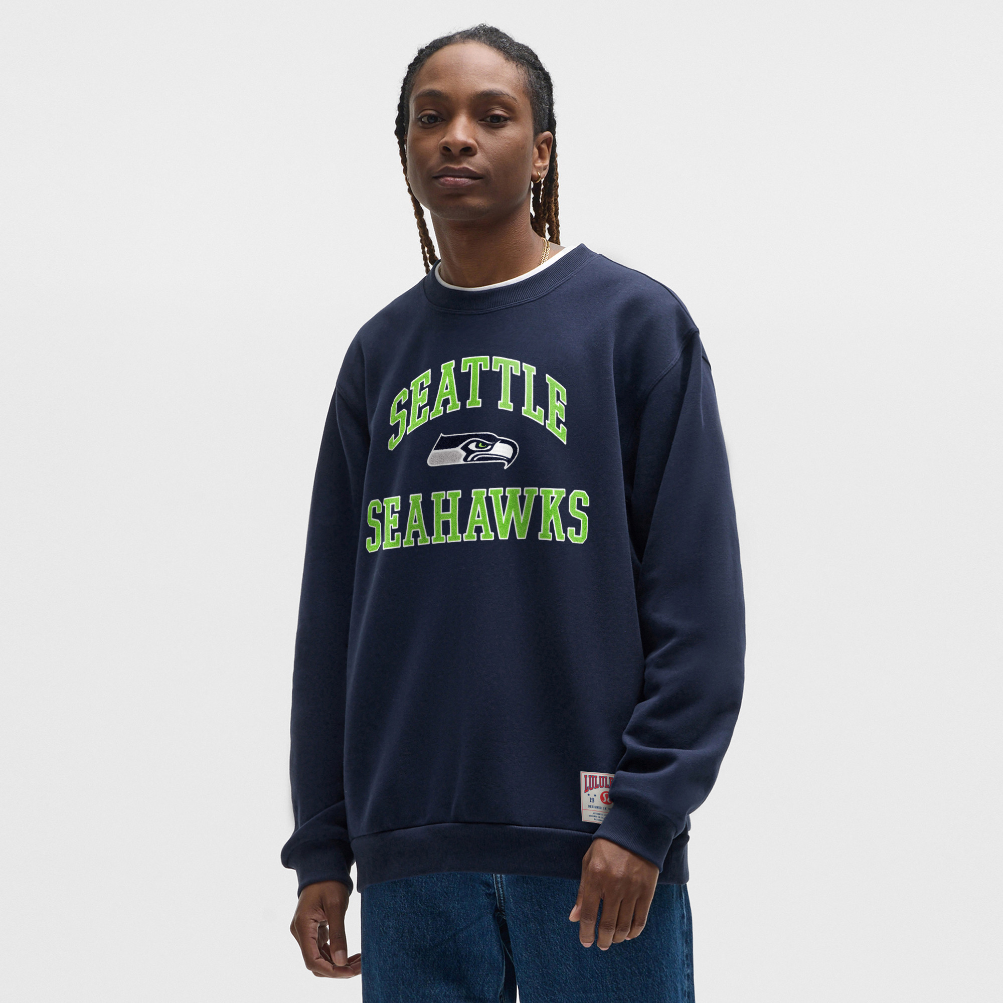 Sweat-shirt Steady State bleu des Seattle Seahawks de lululemon Club pour homme | Fanatics