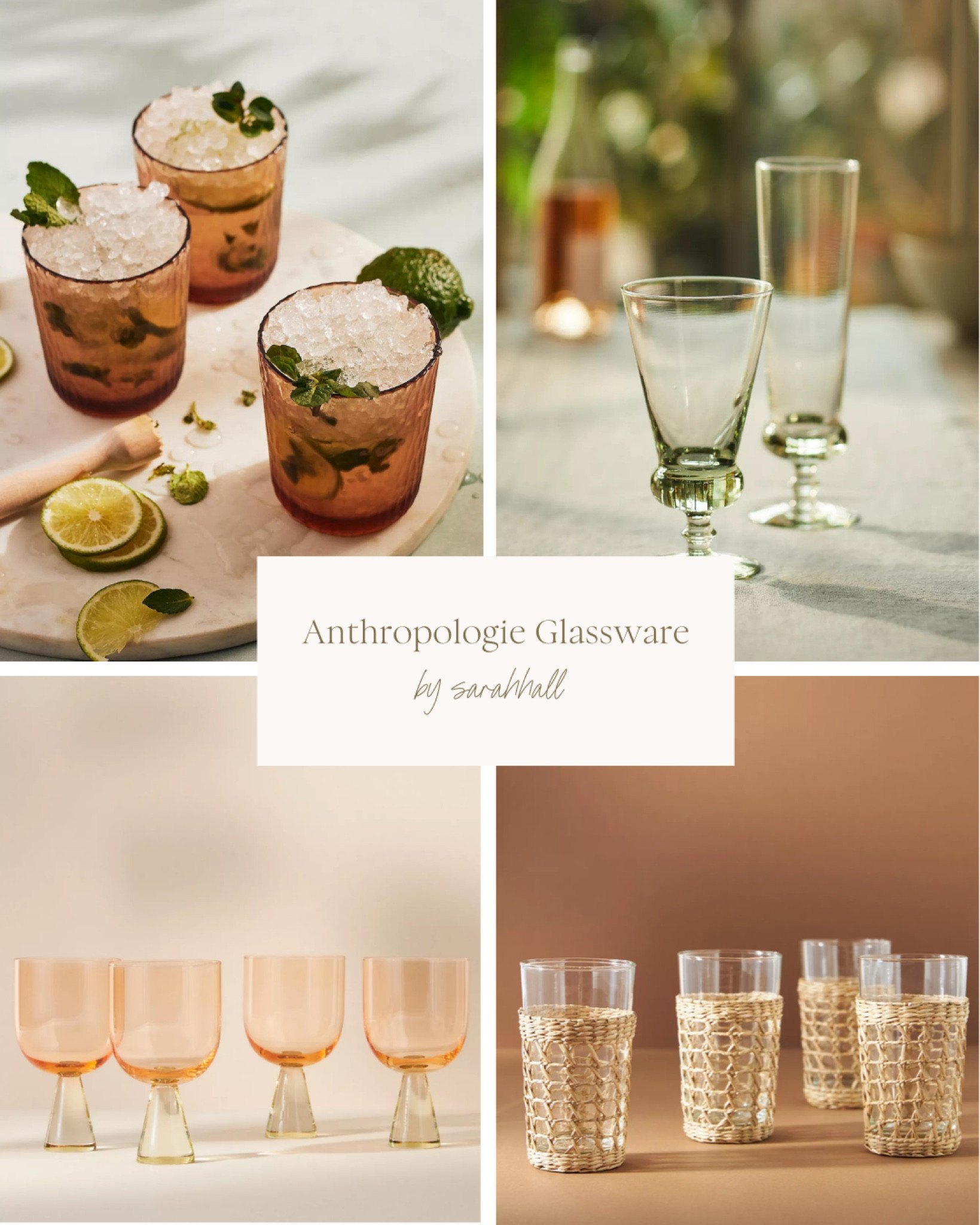 Anthropologie glassware. Julia Berolzheimer style. Julia Engel style. Party glassware. Pink glassware. Green glassware. Anthro glassware  

#LTKFind