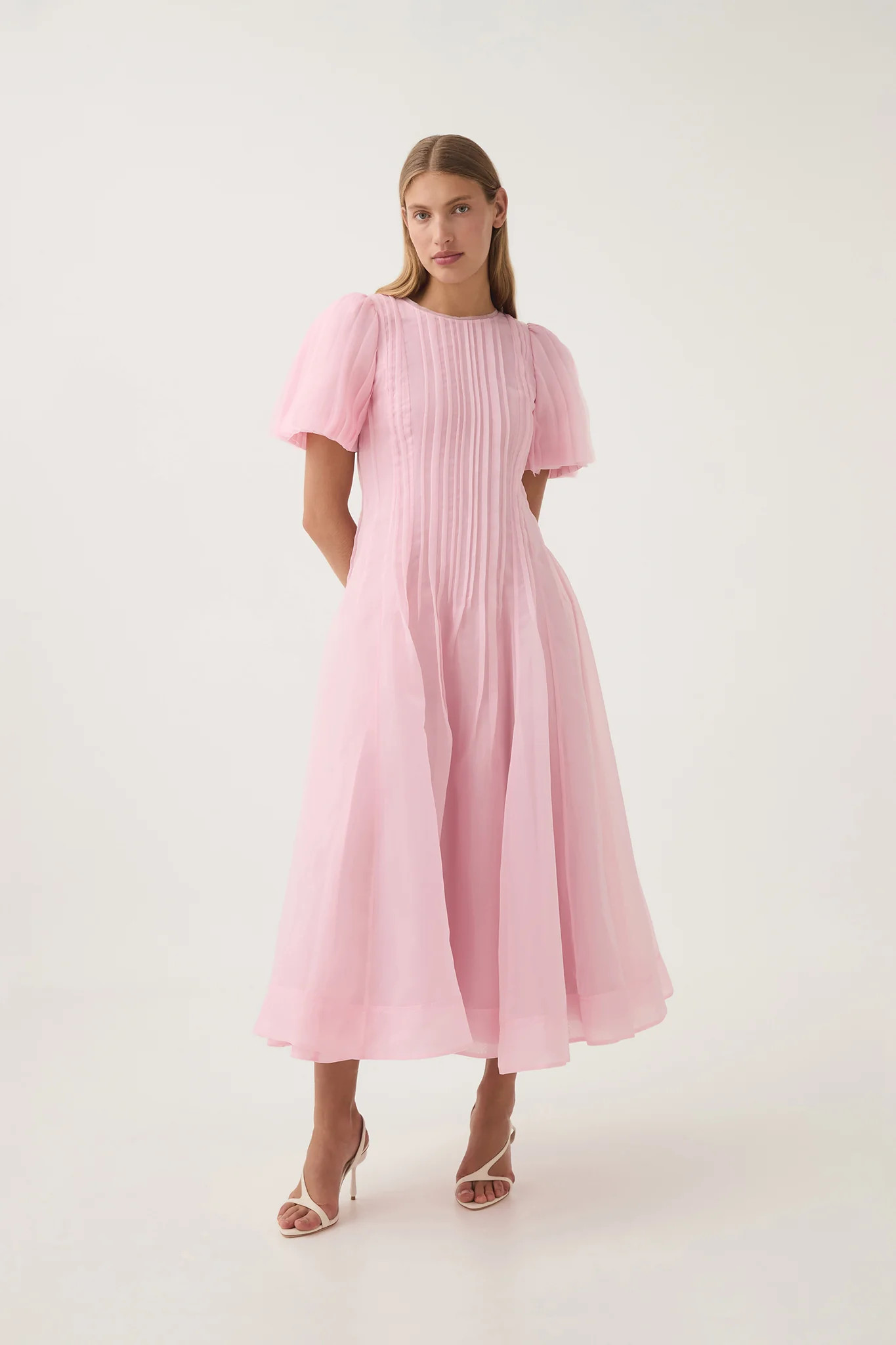 Nova Pleated Midi Dress | aje. (US, UK, Europe, ROW)