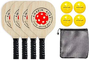 Amazin' Aces Signature Pickleball Paddle Set - 2 USAPA-Approved Pickleball Rackets with Graphite ... | Amazon (US)