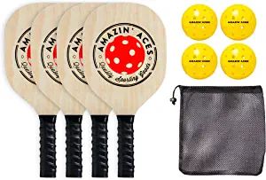 Amazin' Aces Signature Pickleball Paddle Set - 2 USAPA-Approved Pickleball Rackets with Graphite ... | Amazon (US)