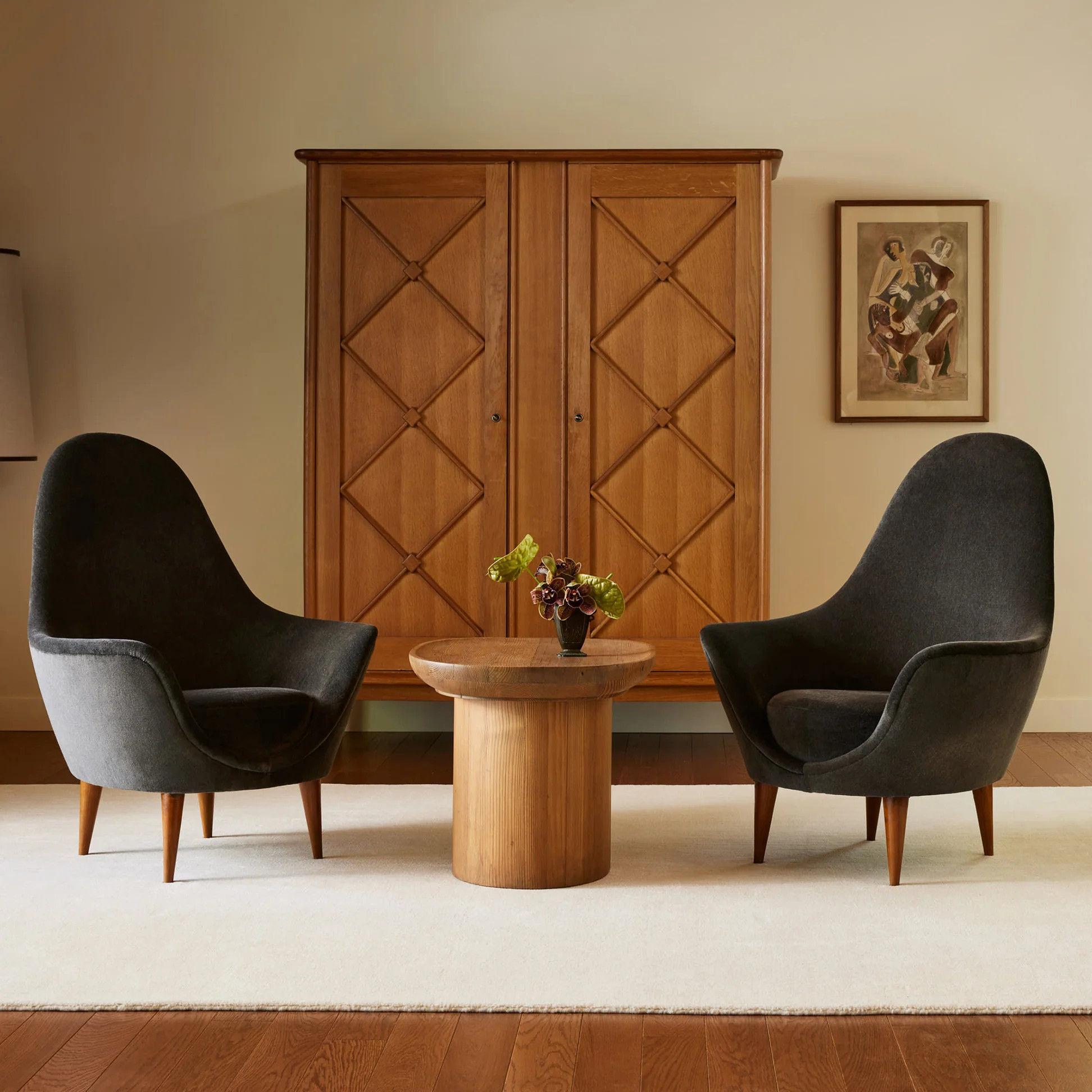 Arrel Speckled Wool-Blend Rug | Verdant Green | Rugs USA