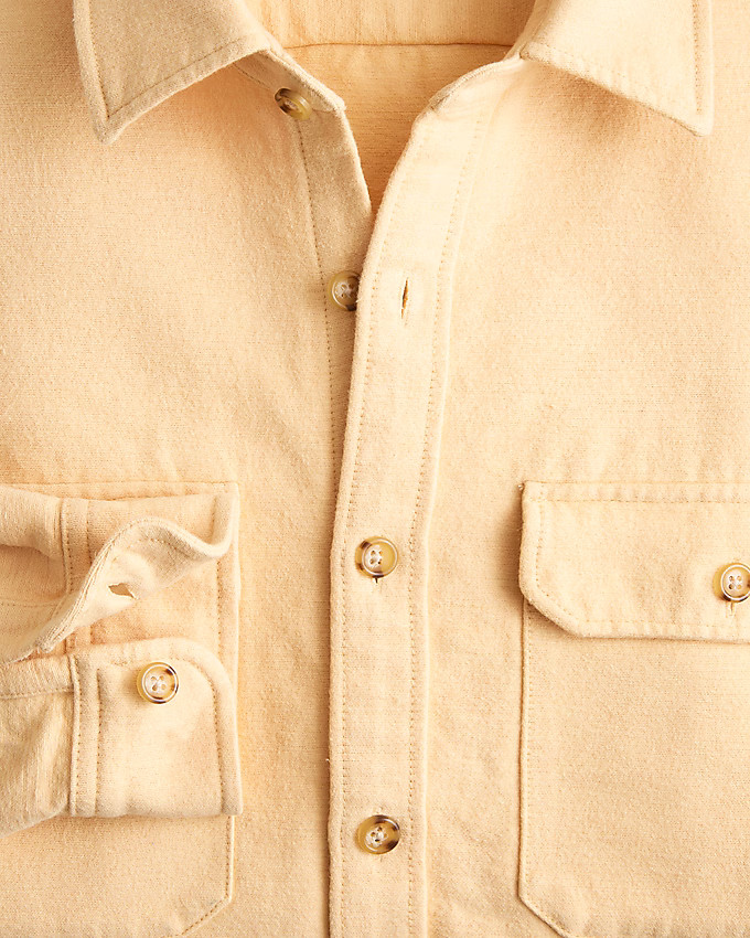Heavyweight chamois workshirt in Japanese cotton | J. Crew US