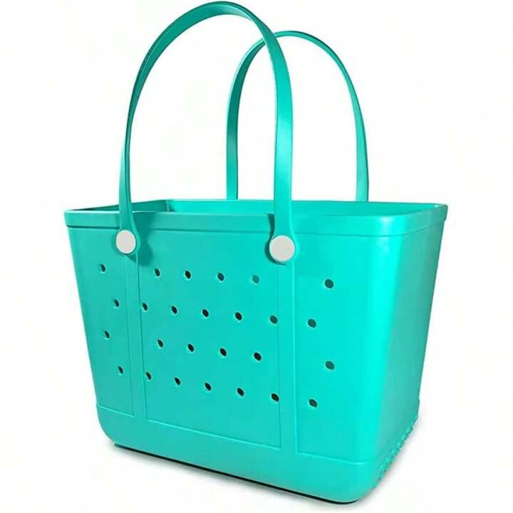 Beach Bag XL Rubber Tote Bag,Travel Tote Bags Waterproof Sandproof Washable Open Beach Tote For Beach Pool Yoga Travel Storage Bag Travel Outfit Airport Travel Stuff Clothes Luggage Bag Christmas Gift Ideas Women Girls Xmas Gifts For Mum Birthday Gift Mom Friend Thanksgiving Day Thank You Gifts | SHEIN