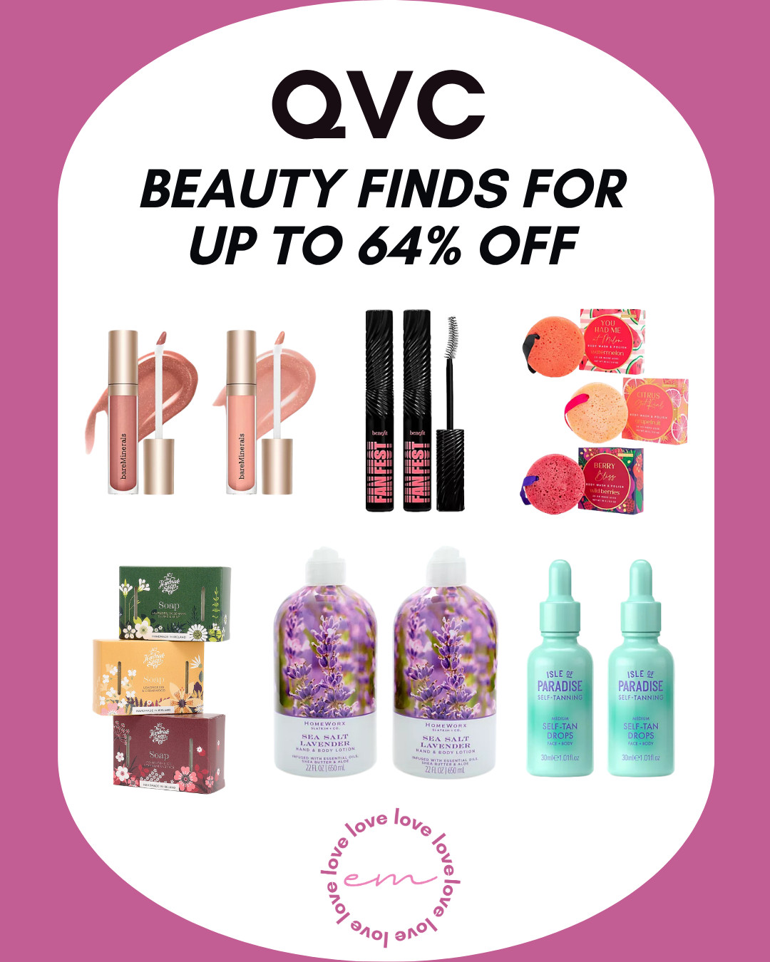 If you’re looking to refresh your skincare and makeup routine for summer, you have to check this out. QVC has up to 64% off beauty faves right now. Perfect time to stock up or treat yourself to something new! 

 #LTKSaleAlert #LTKBeauty
