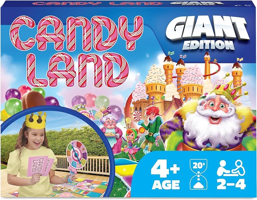 Giant Candy Land Game for Kids Party Board Game Indoor/Outdoor with Oversized Gameboard Summer To... | Amazon (US)