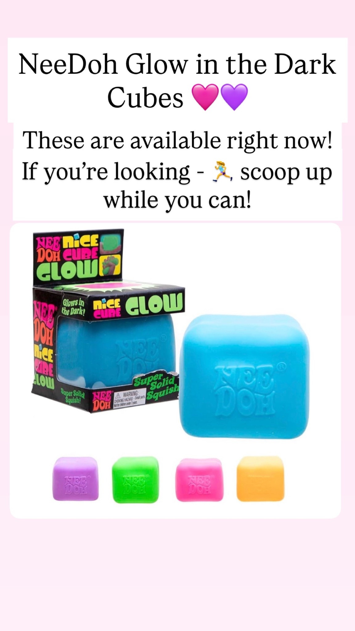 NEEDOH glow in the dark cubes

#LTKKids
